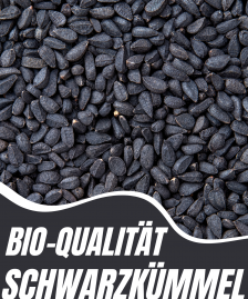 BIO Schwarzkümmel Nigella Sativa Echter Schwarzkümmelsamen ganz Black Cumin
