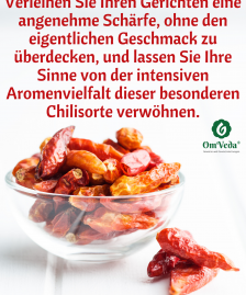 BIO Chilischoten, Birds Eye Chili Ganz, Rote Getrocknete Chili Schoten, BIO Chili