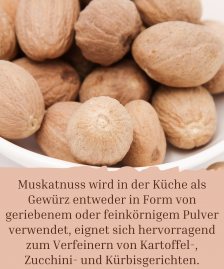 Ganze Muskatnüsse