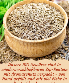 BIO Kreuzkümmel Kumin ganz Kreuzkümmelsamen Kreuzkümmelsaat Gewürz Cumin Seeds Jeera