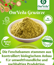 BIO Fenchel Samen gemahlen, Fenchelsamen Fenchelpulver fein gemahlen, Organic Fennel Powder