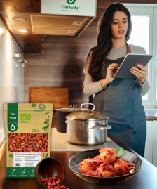 BIO Chilischoten, Birds Eye Chili Ganz, Rote Getrocknete Chili Schoten, BIO Chili