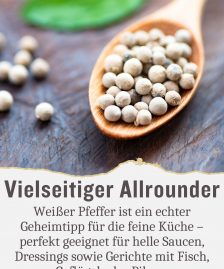 Pfeffer Weiß Ganz